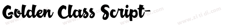 Golden Class Script字体转换
